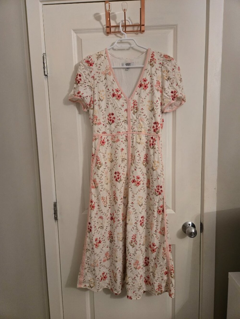 Ever New Floral Linen Midi Dress - Picture 2 of 6